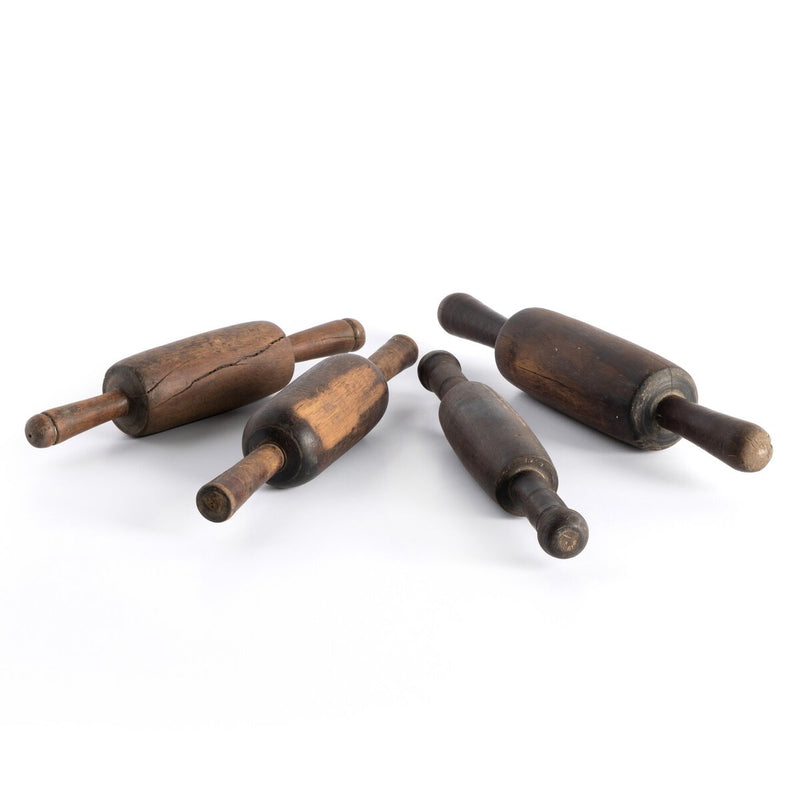 Found Chapati Rollers, Set Of 4 - Reclaimed Natural