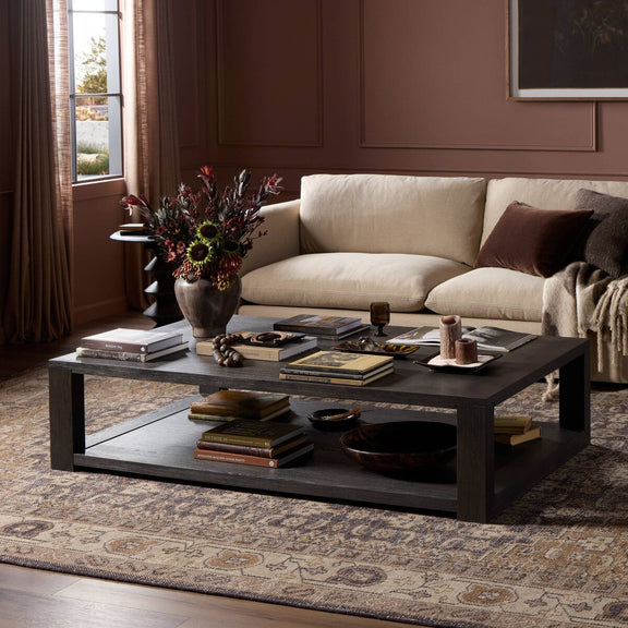 Thomas Coffee Table - Dark Anthracite Oak Veneer