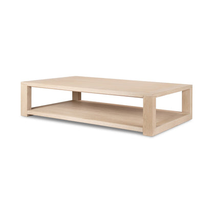 Thomas Coffee Table - Bleached Oak Solid