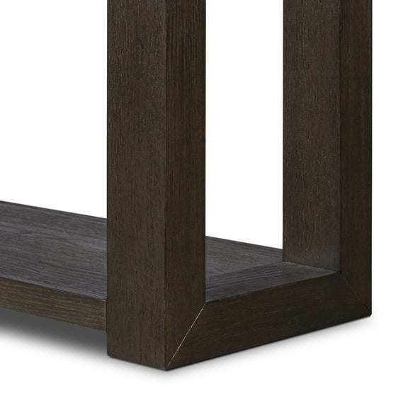 Thomas Console Table - Dark Anthracite Oak Veneer