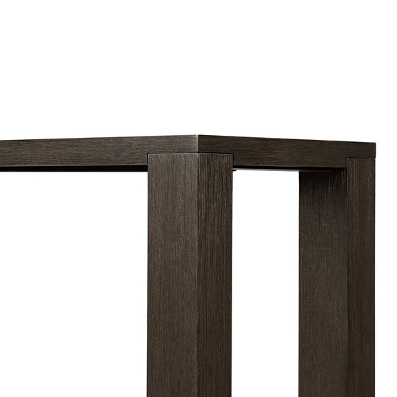 Thomas Console Table - Dark Anthracite Oak Veneer