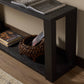 Thomas Console Table - Dark Anthracite Oak Veneer