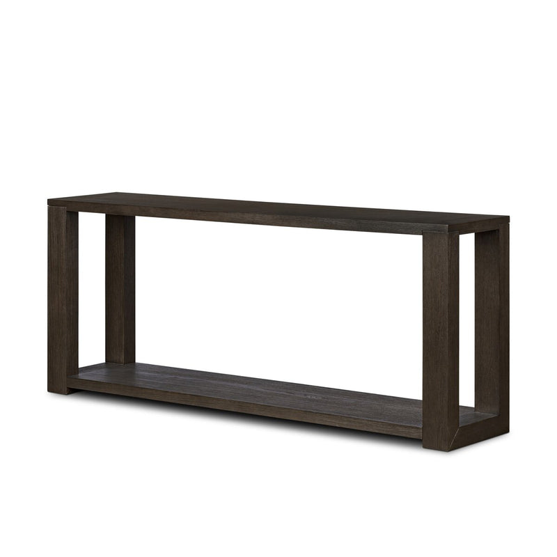 Thomas Console Table - Dark Anthracite Oak Veneer
