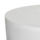 Javi Outdoor Coffee Table - Matte White Cast Aluminum
