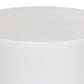 Javi Outdoor Coffee Table - Matte White Cast Aluminum