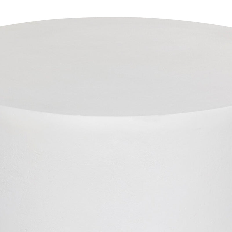 Javi Outdoor Coffee Table - Matte White Cast Aluminum