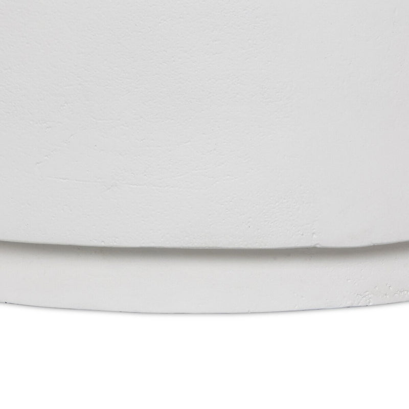 Javi Outdoor Coffee Table - Matte White Cast Aluminum