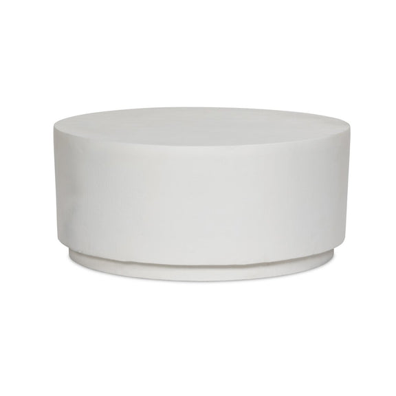 Javi Outdoor Coffee Table - Matte White Cast Aluminum