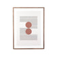 Woodblock The Hug Beige by Roseanne Kenny - Rustic Walnut