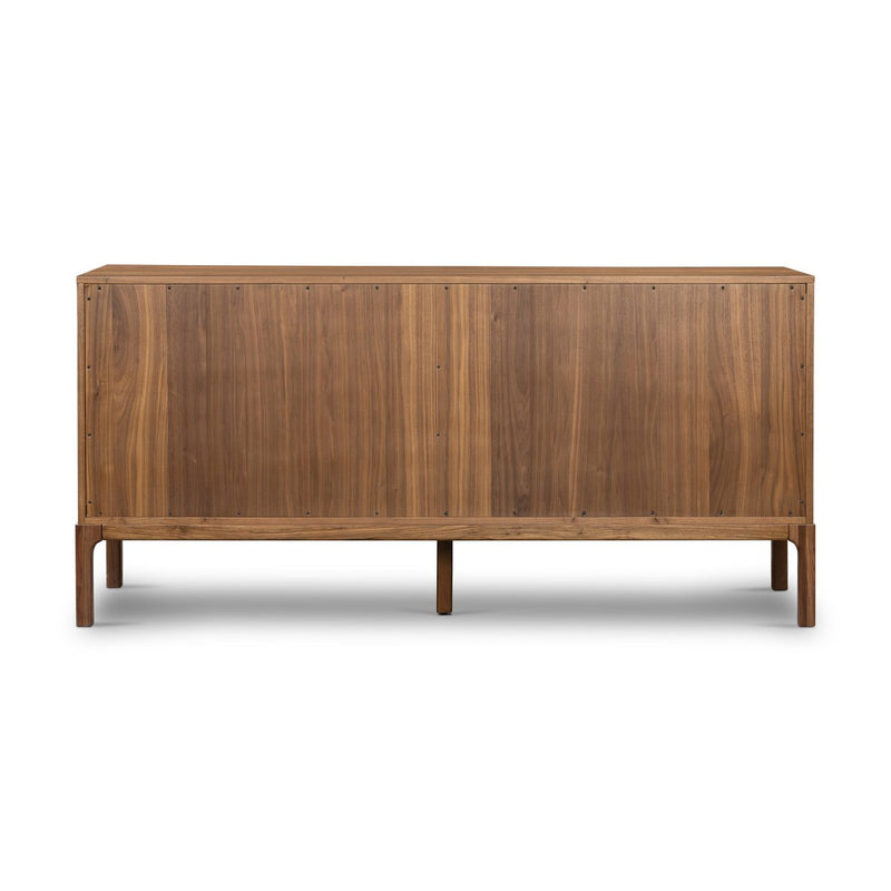 Arturo 6 Drawer Dresser - Natural Walnut Veneer