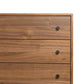 Arturo 6 Drawer Dresser - Natural Walnut Veneer