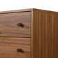 Arturo 6 Drawer Dresser - Natural Walnut Veneer