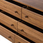 Arturo 6 Drawer Dresser - Natural Walnut Veneer
