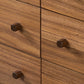 Arturo 6 Drawer Dresser - Natural Walnut Veneer
