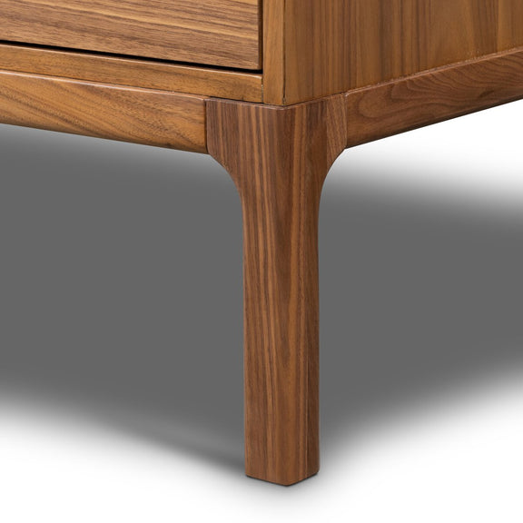 Arturo 6 Drawer Dresser - Natural Walnut Veneer