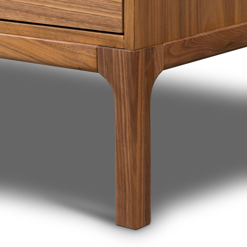 Arturo 6 Drawer Dresser - Natural Walnut Veneer