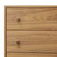 Arturo 9 Drawer Dresser - Natural Walnut Veneer