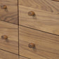 Arturo 9 Drawer Dresser - Natural Walnut Veneer