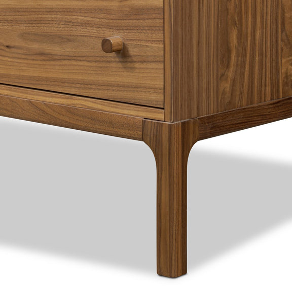 Arturo 9 Drawer Dresser - Natural Walnut Veneer