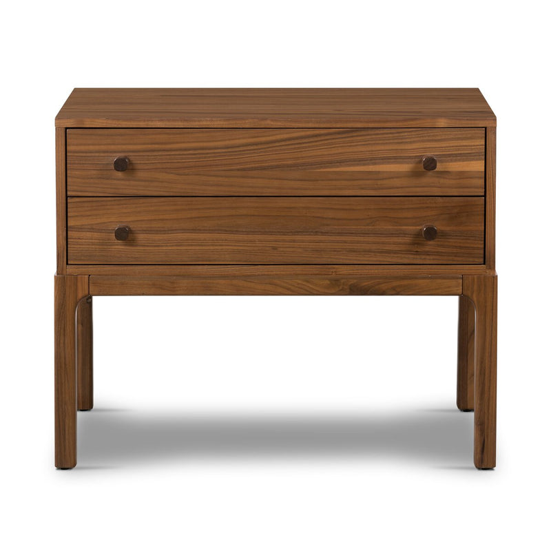 Arturo Nightstand - Natural Walnut Veneer