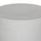 Javi Outdoor End Table - Matte White Cast Aluminum