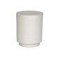 Javi Outdoor End Table - Matte White Cast Aluminum