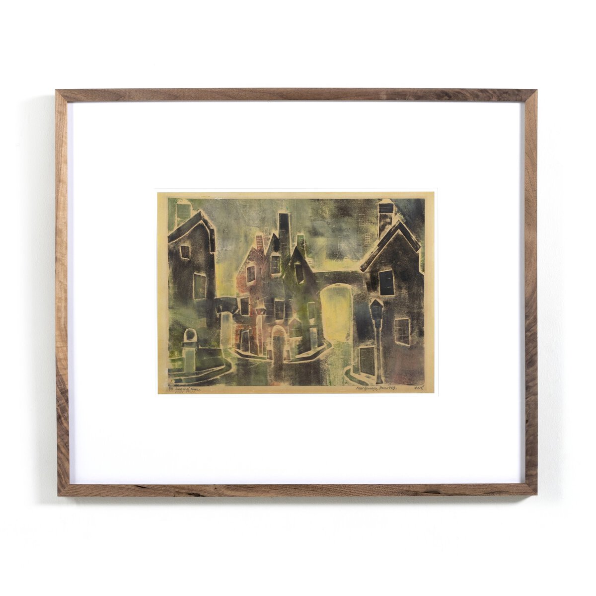 Medieval Town by Pepi Sprohge - Rustic Walnut