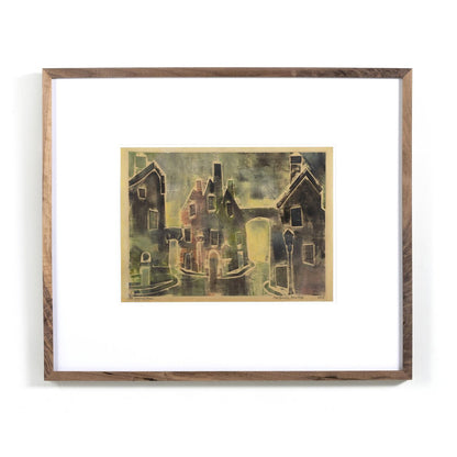 Medieval Town by Pepi Sprohge - Rustic Walnut