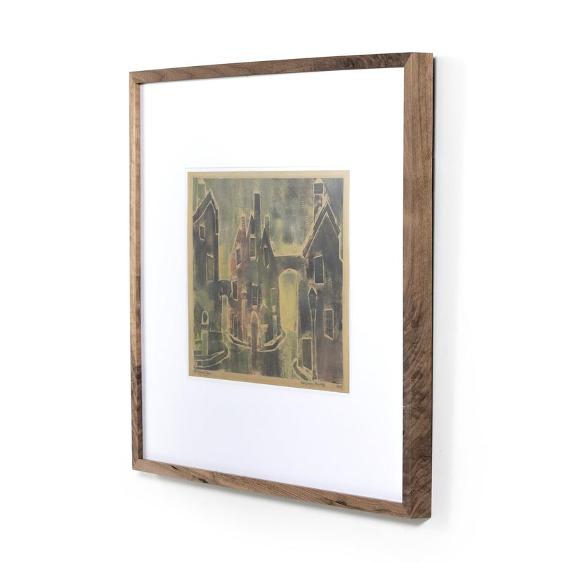 Medieval Town by Pepi Sprohge - Rustic Walnut