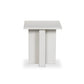 Terrell Outdoor End Table - Matte White Cast Aluminum