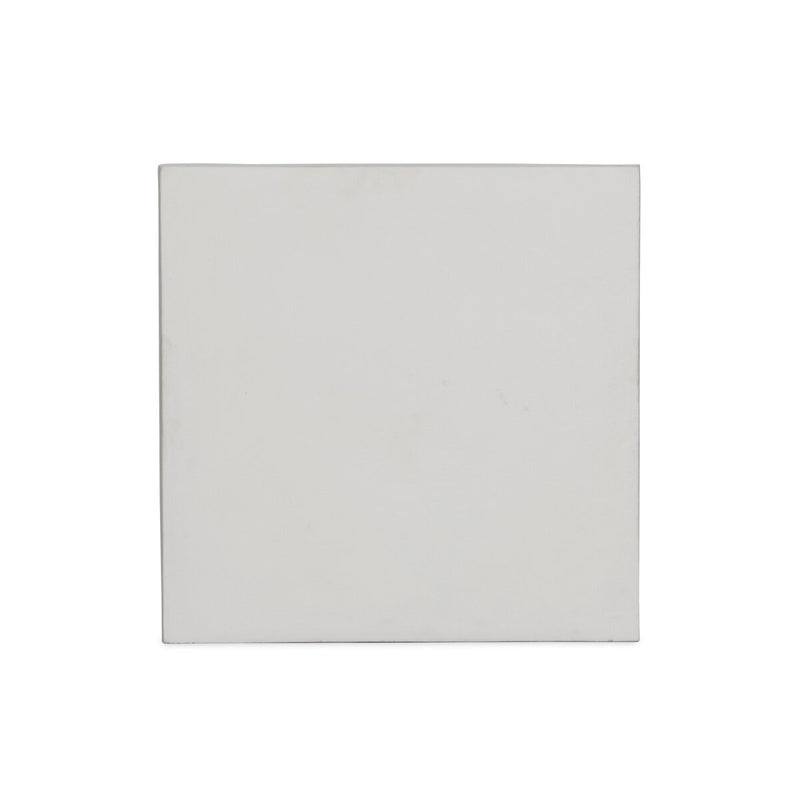 Terrell Outdoor End Table - Matte White Cast Aluminum