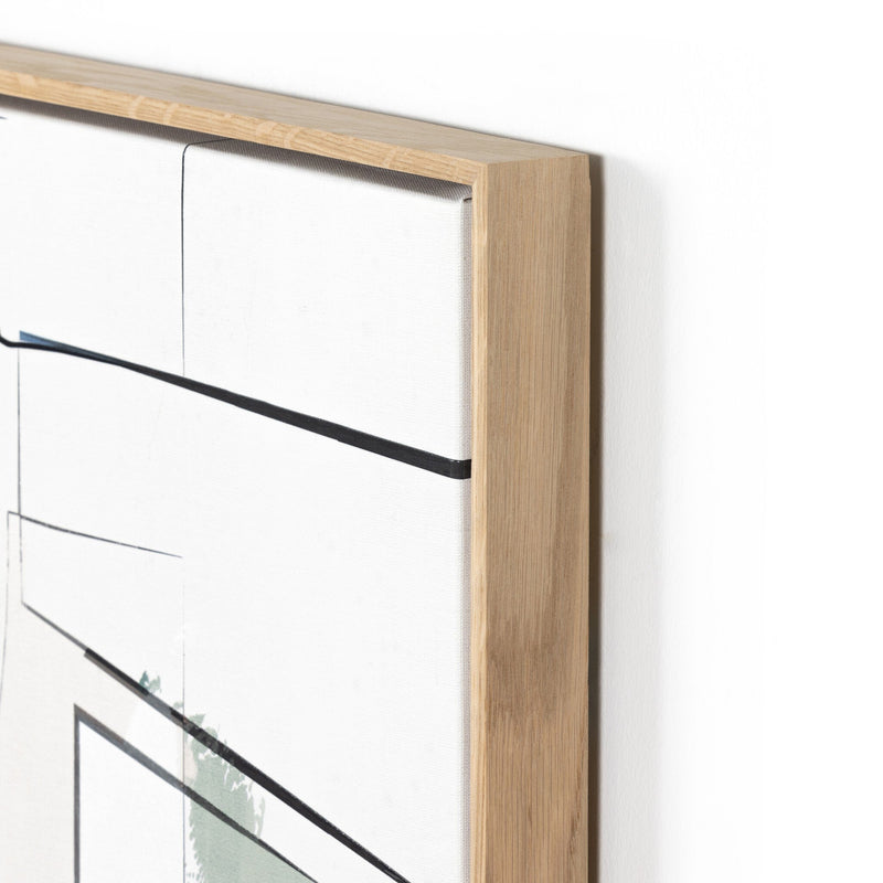 Midst IV Diptych by Coup d'Esprit — Vertical Grain White Oak Floater