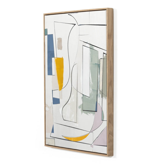 Midst IV Diptych by Coup d'Esprit — Vertical Grain White Oak Floater