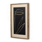 Abstract Botanic Line Drawing by Roseanne Kenny - Rustic Walnut