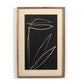 Abstract Botanic Line Drawing by Roseanne Kenny - Rustic Walnut