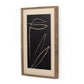Abstract Botanic Line Drawing by Roseanne Kenny - Rustic Walnut