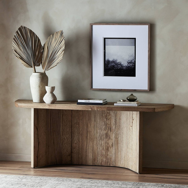 Brinton Console Table - Rustic Oak Veneer