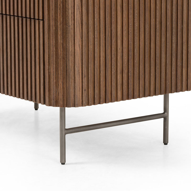 Fletcher Large Nightstand - Terra Brown Oak
