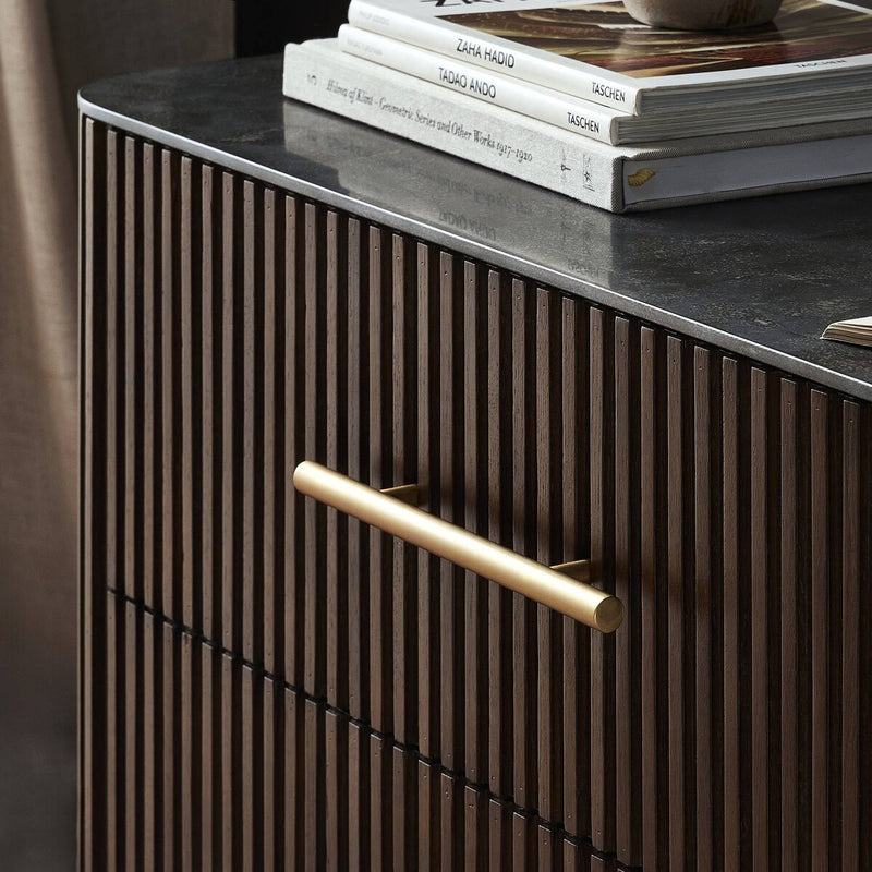 Fletcher Large Nightstand - Terra Brown Oak