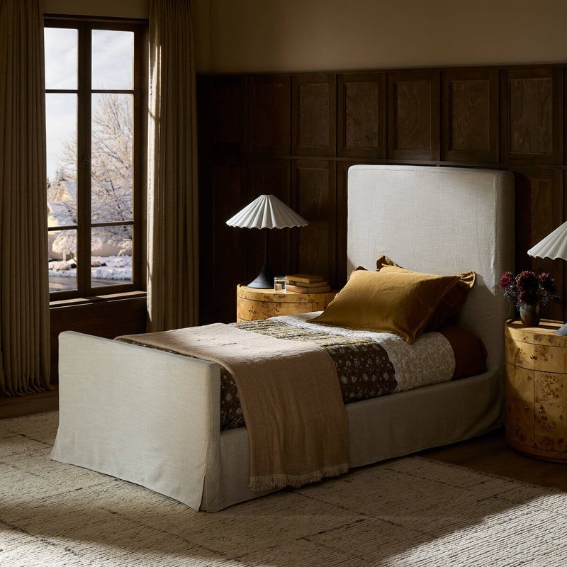 Daphne Slipcover Bed - Savoy Parchment