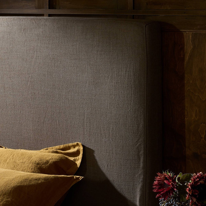 Daphne Slipcover Bed - Savoy Coffee