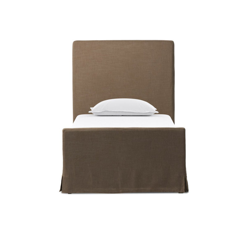 Daphne Slipcover Bed - Savoy Coffee