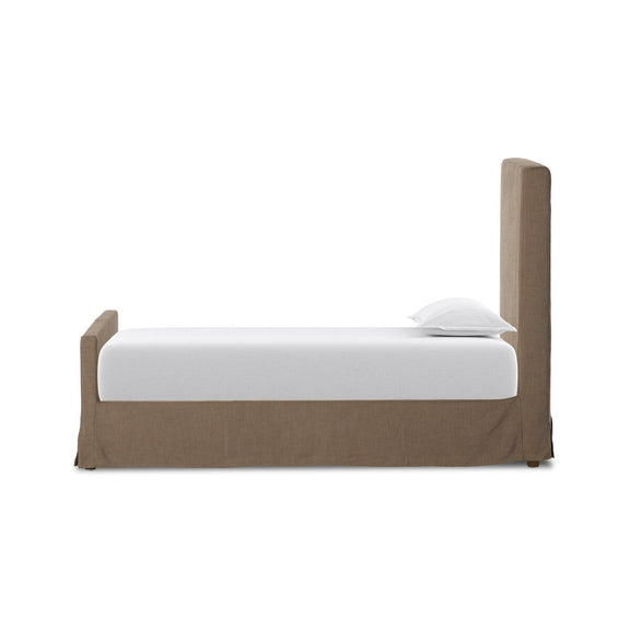 Daphne Slipcover Bed - Savoy Coffee
