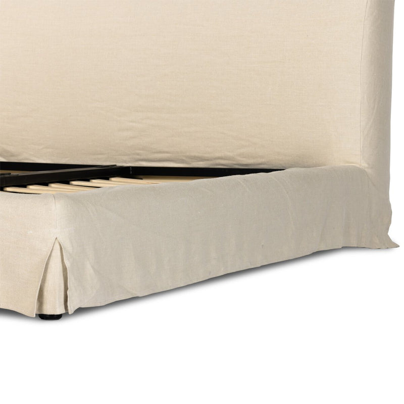 Aidan Slipcover Bed - Brussels Natural