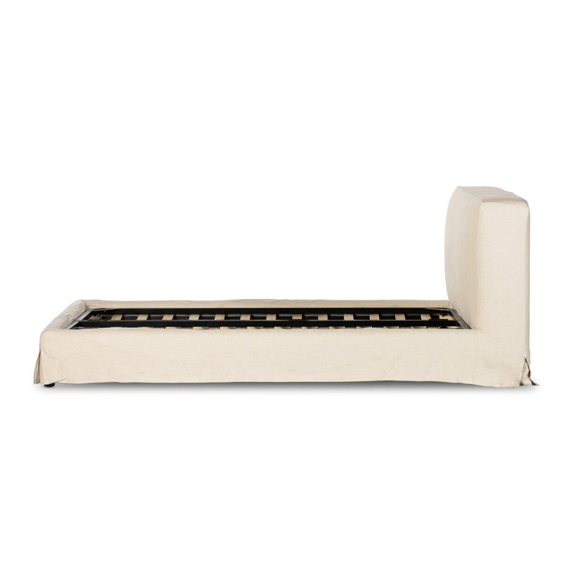 Aidan Slipcover Bed - Brussels Natural