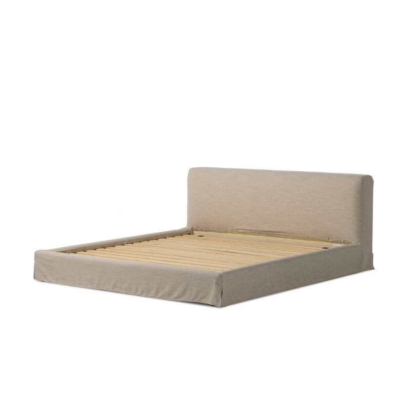 Aidan Slipcover Bed - Savoy Parchment