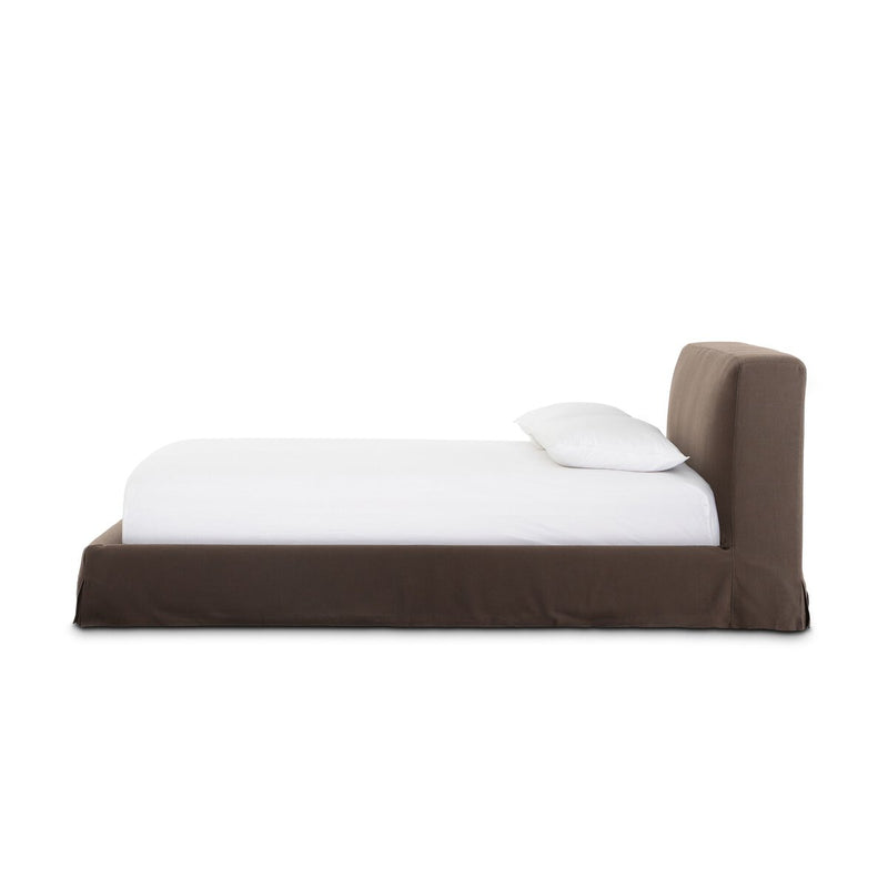 Aidan Slipcover Bed - Savoy Coffee