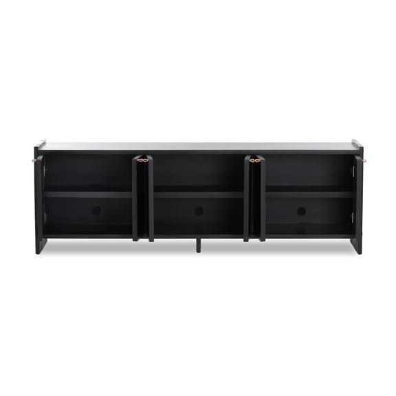 Etro Media Console - Black Wash Poplar