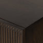 Kelby Closed Media Console - Carved Vintage Brown