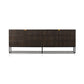 Kelby Closed Media Console - Carved Vintage Brown